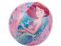 Pink beach ball with Ariel the Mermaid and sea motifs.