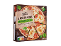 Mozzarella pizza box with thin crust, featuring Nutri-Score A and 2x335g pack.
