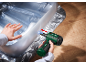Person inflating an air mattress with an electric pump.