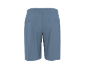 Blue shorts with an elastic waistband and back pockets