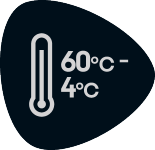 Temperature seal: 60°C - 4°C.