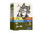 Packaging of cat food Max & Mila's World Mila's World Festive Pâté, with chicken and poultry with herbs flavors, in a box of 12 pieces.