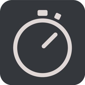 Stopwatch icon indicating time