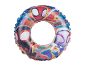 Kids' swimming ring with superhero designs and the text 'Spidey and His Amazing Friends'.