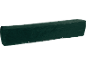 Dark green protective cover for garden furniture, with eyelets and drawstring