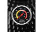 Grill thermometer with smoking, grilling, and searing zones.