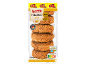 Packaging of XXL fried poultry meatballs, ready to eat hot or cold.