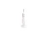 White oral irrigator on charging station with BEAUTY inscription.