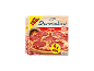 XXL stonebaked salami pizza box, containing 4 pizzas of 350g each.