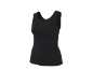 Women's black ribbed tank top
