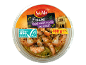 Peeled, cooked prawns in garlic and herb oil, 100 g, with ASC certification.