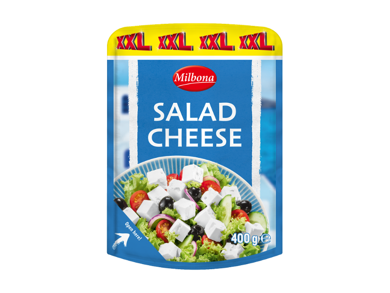 XXL salad cheese packaging with Greek salad, 400 g.