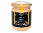 Almond cream with chopped hazelnuts in a glass jar, 190 g.