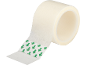 Roll of white medical tape with green arrows indicating direction.
