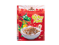 Box of Golden Puffs cereal with honey, featuring a cartoon dragon and a bowl of cereal.