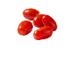 Group of red cherry tomatoes with water droplets