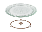 Microwave glass plate and rotating ring.