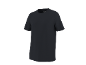 Dark navy short-sleeved T-shirt with a round neck.