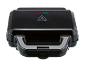 Black sandwich maker with power and ready indicators.