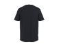 Back view of a plain dark grey short-sleeved t-shirt.