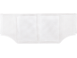 White disposable diaper with two absorbent pads