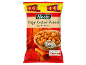 Bag of crispy coated peanuts with paprika flavour, featuring nutritional information.