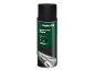 Matt black car paint spray, 400ml, quick-drying.