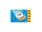 Box of 8 vanilla ice cream cones with double crunch, 960ml/568g.