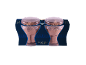Chocolate hazelnut ice cream in individual cups with a transparent lid