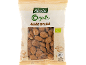 Pack of organic almonds with nutritional information visible.