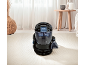 Carpet and upholstery cleaner in a bright living room.