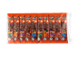 Halloween chocolate lollies with pumpkin and scarecrow designs in orange packaging.
