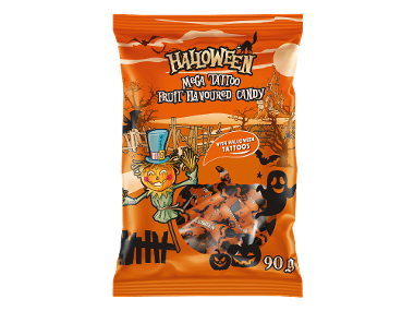HALLOWEEN Chewy Candies With Tattoos