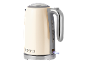 Cream electric kettle with '1973' text and water gauge