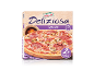 Frozen pizza with salami, ham, and mushrooms, 2x330g.