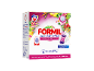 Laundry capsule pack with tropical floral design, 36 capsules for deep cleaning and long-lasting scent.