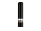 Black electric pepper mill with a clear chamber filled with colorful peppercorns