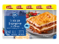 XXL Lasagne Bolognese with minced pork, béchamel sauce & grated cheese, 1.15 kg.