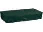 Green rectangular furniture cover with a drawstring and eyelets.