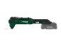 Cordless multi-tool with battery and attached blade.