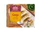 Frozen chicken gyoza dumplings, 400g pack with 'ASIA STYLE' text