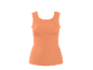 Peach ribbed tank top