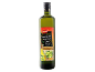 Bottle of Spanish extra virgin olive oil 750 ml with rustic label design.