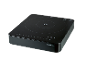 Black induction hob with a glass surface and digital controls.