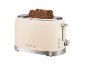 Beige toaster with two slices of bread and the inscription «1973».