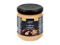 Almond spread with chopped hazelnuts in a glass jar, 190g.