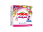 Laundry capsule pack with tropical floral design, 36 capsules for deep cleaning and long-lasting scent.