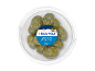 Green pitted olives with cheese and lemon, Greek style, 150g.