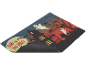 Halloween doormat with haunted house, ghosts, and text 'COME IN IF YOU DARE!'