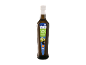 Bottle of Greek extra virgin olive oil with green and black olives.